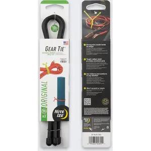 Cable Tie NITEIZE Gear Tie Original 18 cm, reusable twist tie, 2-pack, black