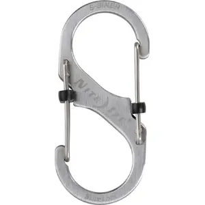 Carabiner NITEIZE S-Biner Slidelock #3 Stainless steel — double-gated connector, medium size