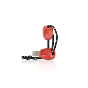 Огниво MFH Swedish FireSteel BIO scout 2in1, магний, красное, изготовлено в Швеции