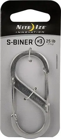 Karabīne NITEIZE S-Biner #3 — nerūsējošā