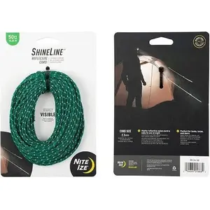 Reflective Rope NITEIZE ShineLine green 15 m — reflective utility cord for visibility
