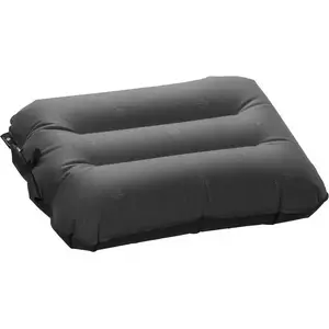 Ceļojumu spilvens Eagle Creek Fast Inflate Pillow M — vidējs piepūšams galvas/veida atbalsts, salokāms, krāsa Ebony