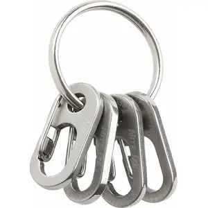 Key ring NITEIZE KeyRing Microlock compact stainless steel circular keyring RL-11