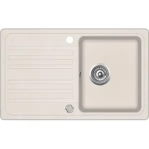 Sink GraniteQ HELIKA Notus SQ101-110AW — single-bowl stainless design (model SQ101-110AW)