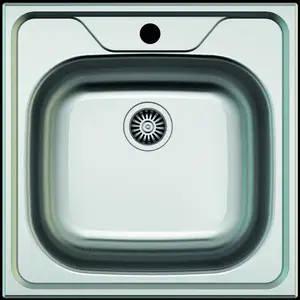Kitchen sink Franke stainless steel AS14 with matching siphon AS1007