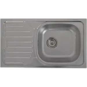 Мойка Franke STAINLESS STEEL SINK LINEN AS07+ с сифоном, нержавеющая сталь
