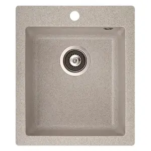 Sink GraniteQ HELIKA Sink Simplex SQS100-110W — single-bowl stainless design