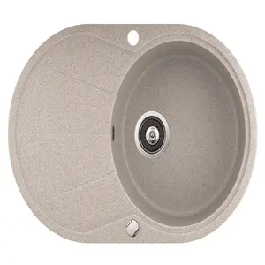 Sink GraniteQ HELIKA Clarus SR101-110AW — single-bowl drop-in or undermount, model SR101-110AW