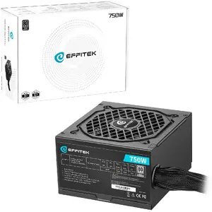 Barošanas bloks Super Flower EFFITEK 750W Silver ATX 3.1 ar PCIe 5.1 (MPN: EB-750)