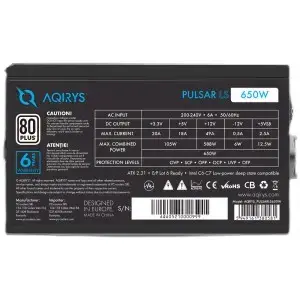 Aqirys AQRYS_PULSARLS650W 650 Вт ATX БП Photo 6