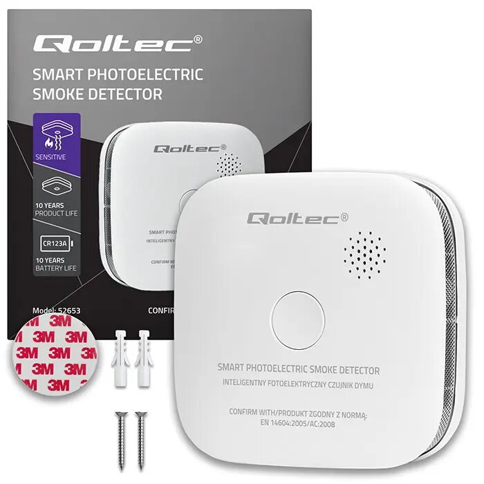 QOLTEC беспроводной дымовой извещатель 52653 — 85 дБ Photo 8