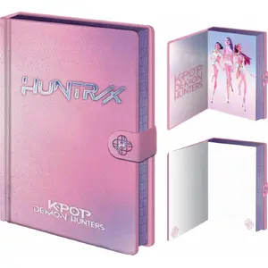 Блокнот на молнии A5 Kids Euroswan K-POP Demon Hunters — блокнот формата A5 с застёжкой-молнией