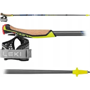 Trekingspoles Leki Traveller FX.One Carbon 110 — saliekama oglekļa nūja ar regulējamu garumu