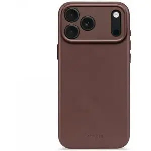 Elmarc Decoded ādas aizsargvāciņš iPhone 17 Pro — saderīgs ar MagSafe, šokolādes brūns