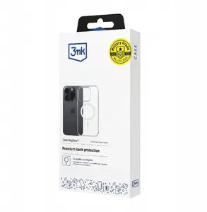 Phone case 3MK Clear MagCase for Samsung Galaxy S26, transparent protective cover, wireless charging compatible