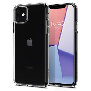 TPU vāciņš Spigen priekš iPhone 11 — caurspīdīgs, elastīgs