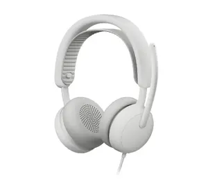 Austiņas Logitech Zone Wired 2 for Business — vadu austiņas, 20–20000 Hz, 1.9 m kabelis, 223.5 g, balts