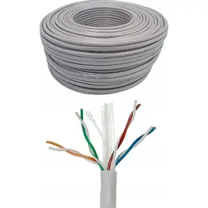 Ethernet cable NETRACK Cat6 UTP CCA, grey, 305 m