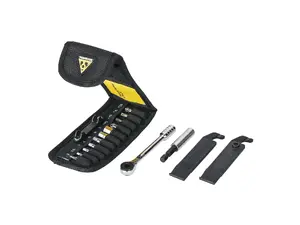 Triecējsports sešstūra atslēgu komplekts TOPEAK TT2524 — hroma‑vanādija tērauds, metriskie 2–8 mm, 11 gab.