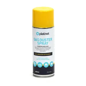 Air Duster Canister Fellowes PLAPFS5130 — 400 ml with Extension Tube, CFC-free for Electronics Cleaning