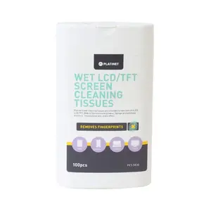 Surface preparation wipe Fellowes Platinet PFS5830 — white, for glass and plastic surfaces