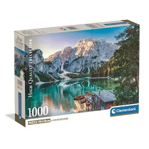Пазл, Clementoni 1000 элементов — Emerald Lake Braies (рекомендуемый возраст 14+)