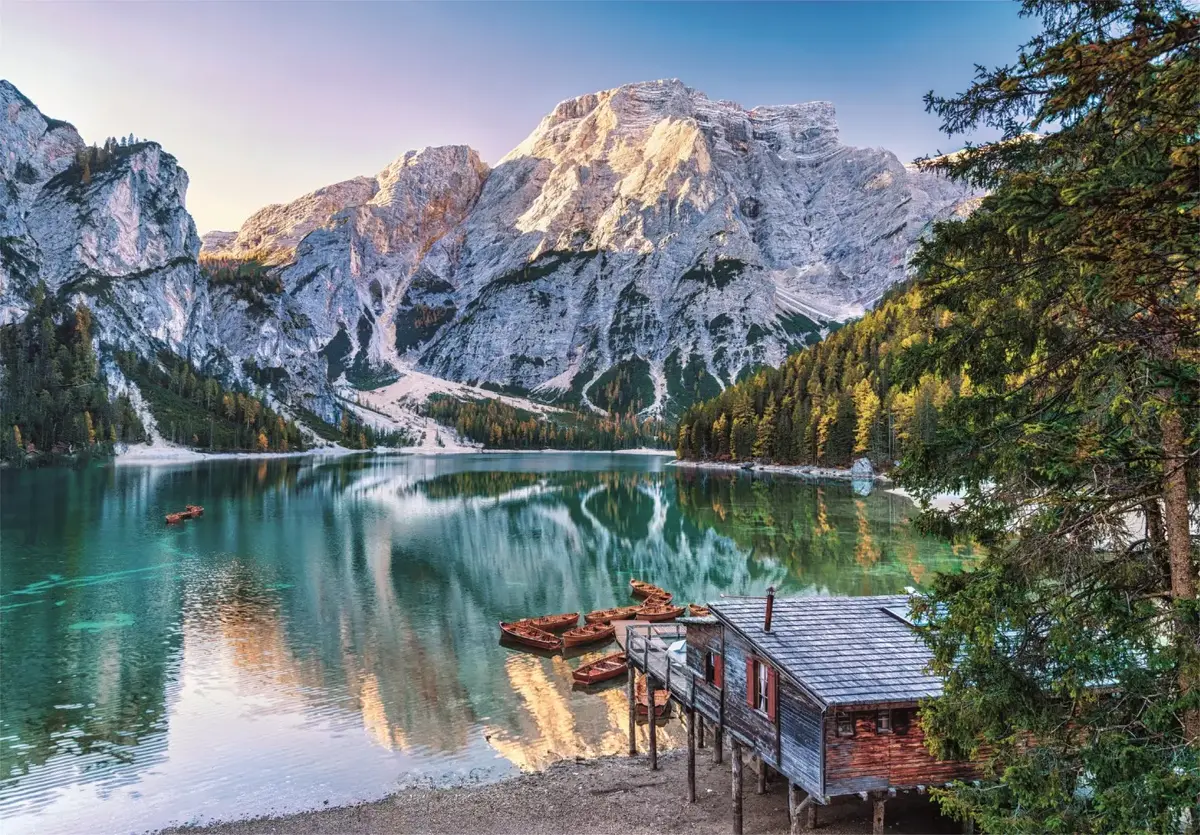 Clementoni puzle 1000 daļas — Emerald Lake Braies Photo 2