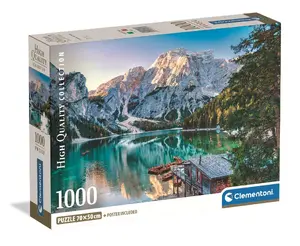 Clementoni 1000 pieces puzzle Emerald Lake Braies High Quality Collection recommended for ages 14 and up