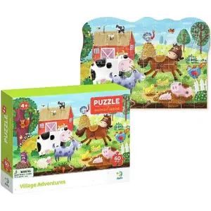 Jigsaw Puzzle Dodo Dodo Puzzle 60 — 60 pieces, 'Wiejska przygoda' (countryside adventure)