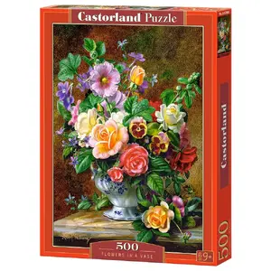 Пазл Castorland «Flowers in a Vase» 500 деталей — 225×325 мм, 9+