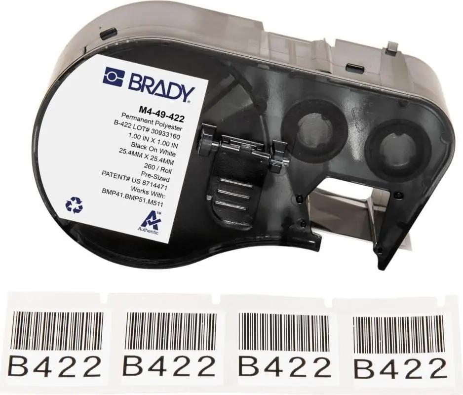 Brady M4-49-422 полиэстеровые самоклейки Photo 2