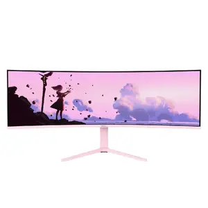Curved monitor Arozzi Nova 49” (124.5 cm) Dual QHD 5120×1440 LED VA 32:9 4 ms Pink