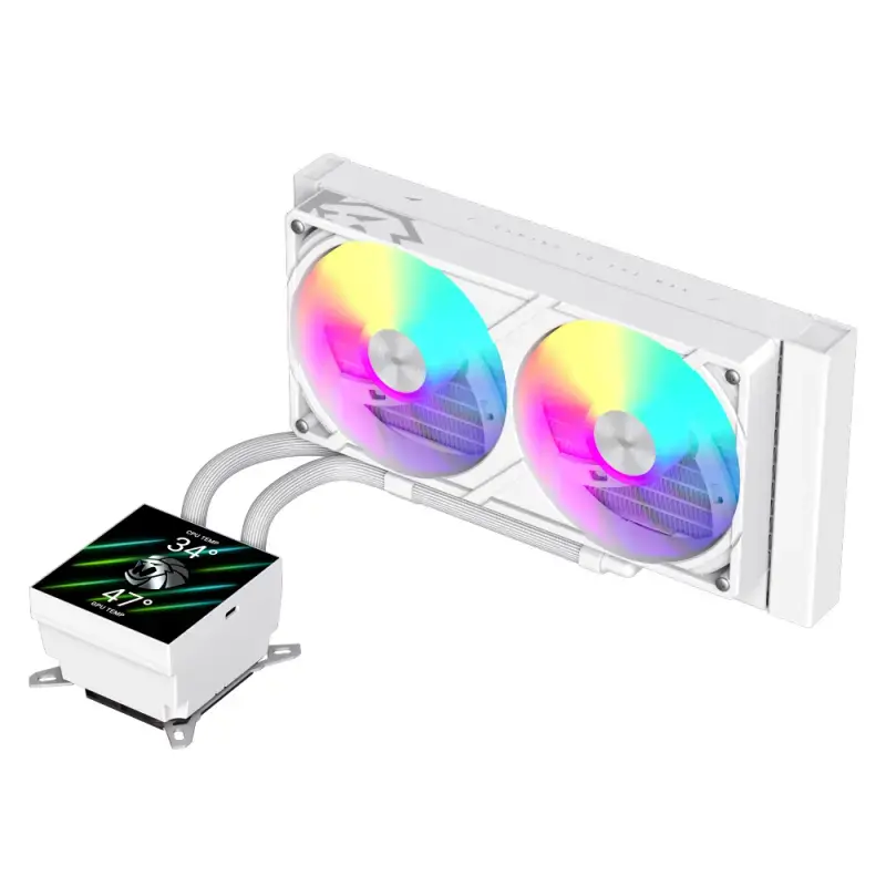 GameMax GLACIER 240 LCD WH CPU Liquid Cooler Photo 2