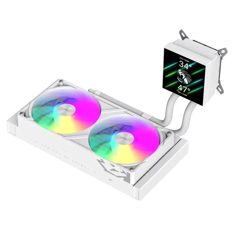 GameMax GLACIER 240 LCD WH CPU Liquid Cooler Photo 6