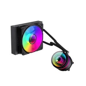 CPU liquid cooler GameMax ICEBURG 120 — black — compact 120mm radiator, closed-loop AIO