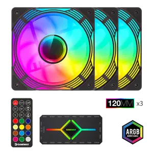 Вентилятор для корпуса GameMax KF300 BK — чёрный, модель KF300 BK, для стандартных ПК-корпусов