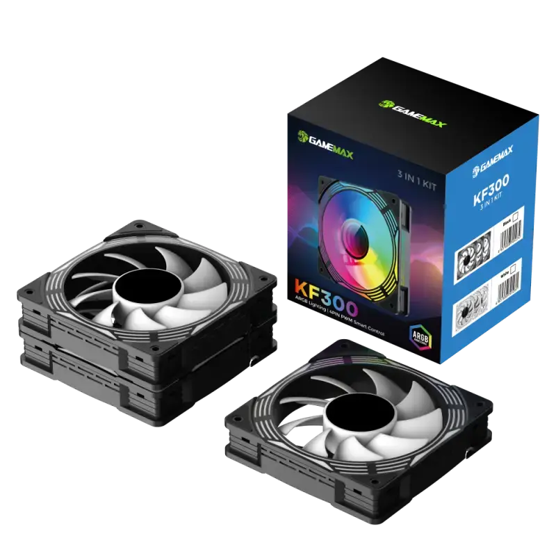 Korpusa ventilators GameMax KF300 BK Photo 6