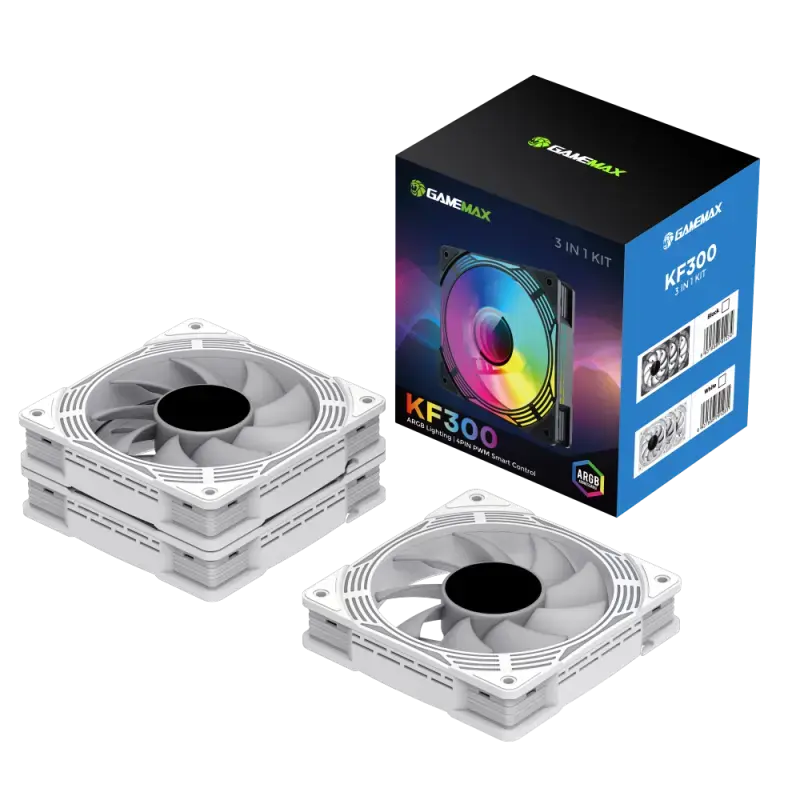 Кулер корпуса GameMax KF300 WH Photo 6