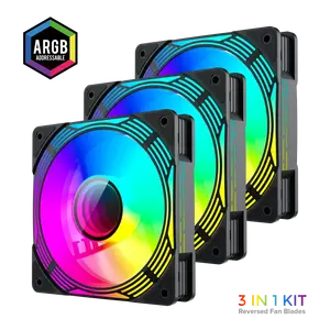 Вентилятор корпуса GameMax KF300R BK — черный вентилятор для корпуса (модель KF300R BK)