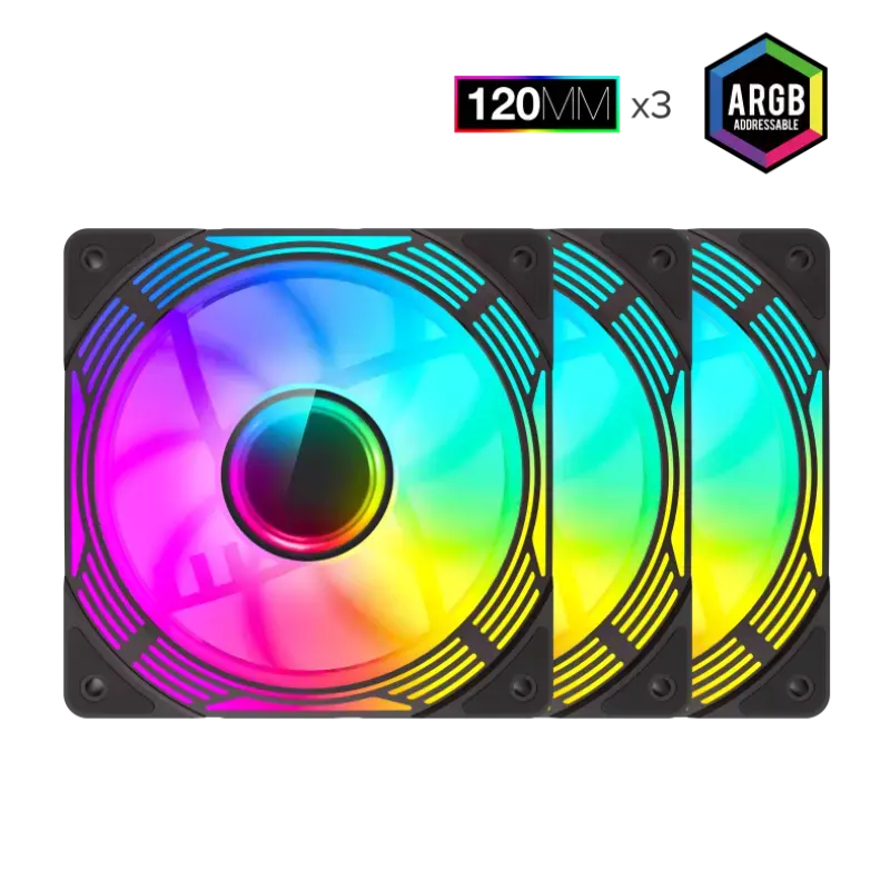 Korpusa ventilators GameMax KF300R BK Photo 5