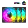 Korpusa ventilators GameMax KF300R BK Photo 5