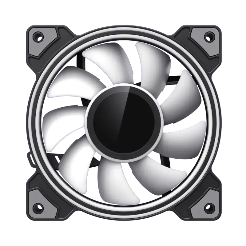 GameMax DUAL RING INFINITY BK case fan 120x32 mm Photo 3