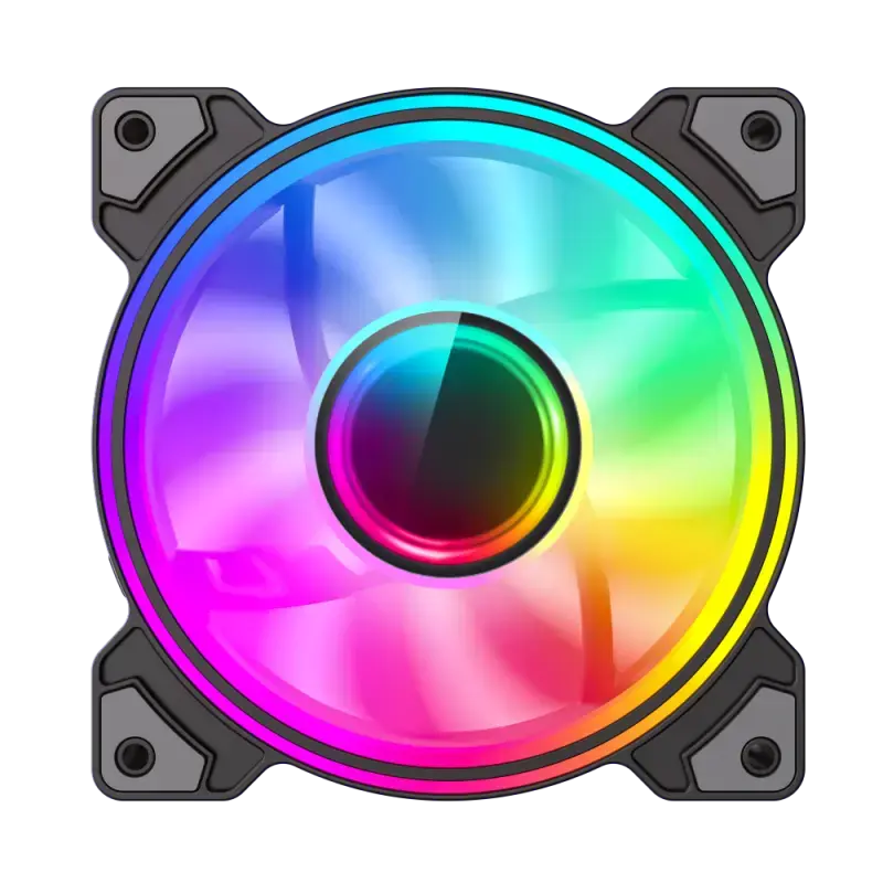 GameMax DUAL RING INFINITY BK case fan 120x32 mm Photo 9