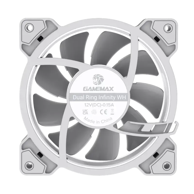 Вентилятор GameMax DUAL RING INFINITY White Photo 10