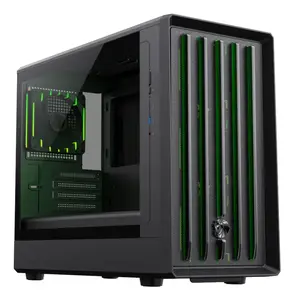GameMax CLAW 360 BK Micro Tower datoru korpuss, melns — ITX/Micro ATX, 3x120 mm priekšā, 1x120 mm aizmugurē, 2x3.5" + 1x2.5"