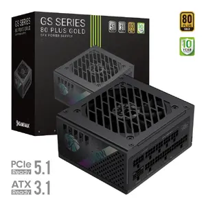 Блок питания GameMax GS 850G, 850 Вт, 80 PLUS Gold, ATX