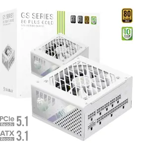 Блок питания GameMax GS 750G WH — 750 Вт, 80 PLUS Gold, ATX
