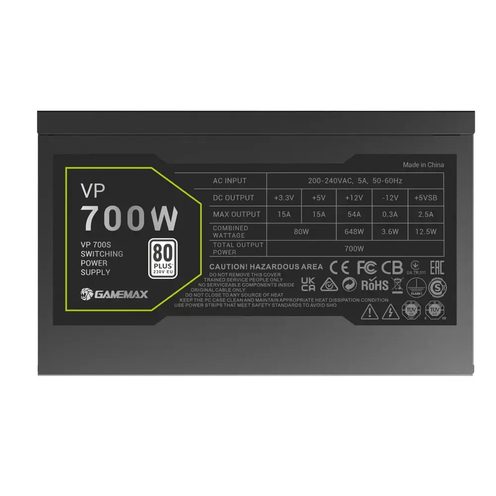 GameMax VP 700S блок питания — 700 Вт Photo 7