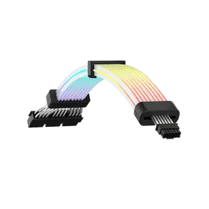 Modulārais kabelis GameMax 12VHPWR CABLE-BK — 12VHPWR grafikas kartes barošanas kabelis, melns, 1 gab.