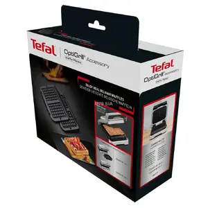 Электрогриль Tefal OptiGrill (комплект аксессуаров, чёрный, XA730810 BOX) — боксированная единица